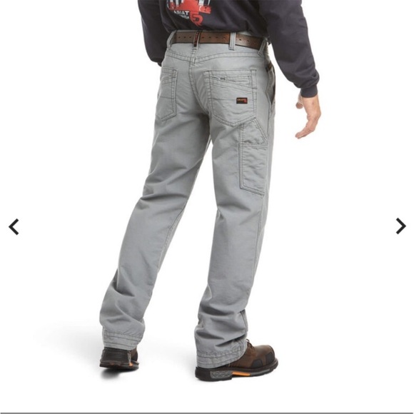 Ariat FR M4 Low Rise Boot Grey Pants Sz 31x30 - Picture 5 of 14